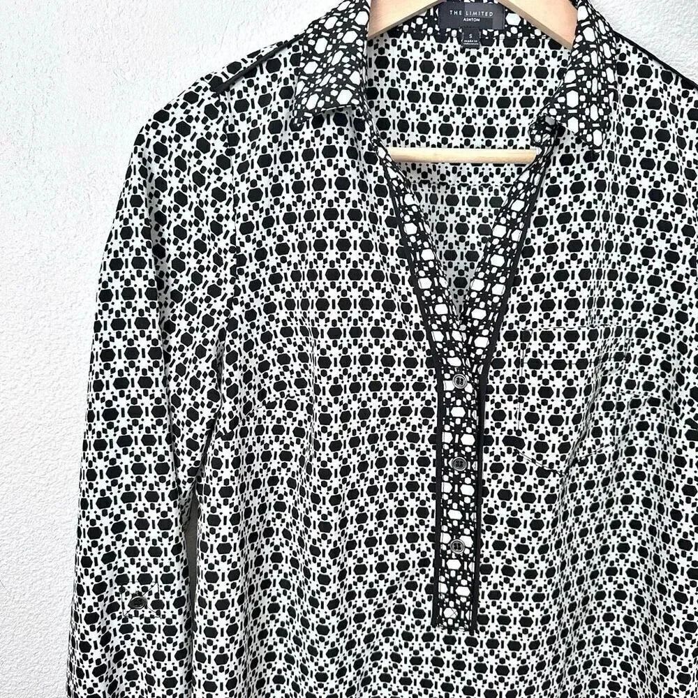 THE LIMITED | Shift‎ Dress Ashton Button Shirt Collar Long Roll Sleeve | Small